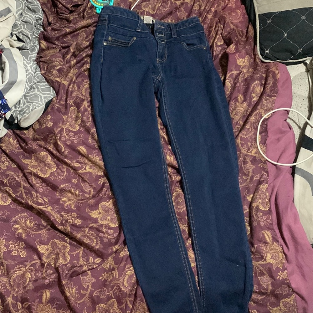 Dark blue jeans